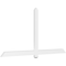 Ekena Millwork Eugene Architectural Grade PVC Gable Bracket, 84"W x 42"H x 2"D x 4"F, 12/12 Pitch GBP084X42X0204EUG00 - alternate 1